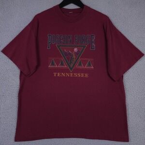 Vintage 80s 90s Pigeon Forge Shirt Mens XL Red Tourist Single Stitch Thrashed TN